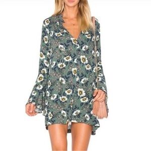 Free People Floral Green